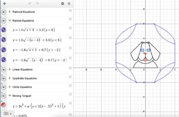 math is art graphing project desmos easy