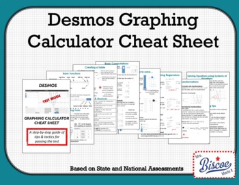 Preview of Desmos Graphing Calculator Cheat Sheet