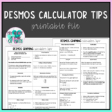 Desmos Graphing Calculator Reference Sheet for Students