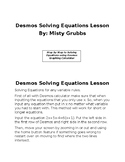 Desmos Solving Equations Steps