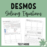 Desmos Trick for Solving Equations (TEST MODE)