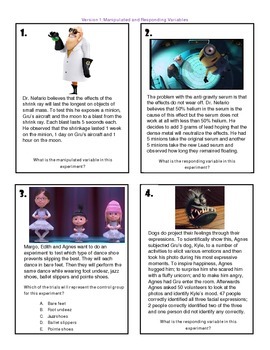 Despicable Me/ Minions Identifying Scientific Variables Station Activity