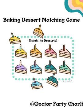 Preview of Dessert Matching Activity