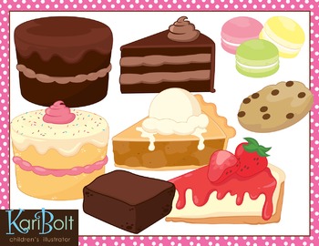 Preview of Desserts Clip Art