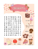 Desserts - Word Search Puzzles