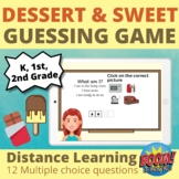 Desserts and Sweets Guessing Game Distance Learning BOOM CARDS™