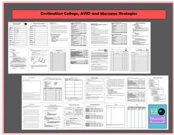 Preview of Destination College, AVID, &  Marzano Strategies