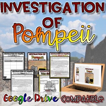 Preview of Pompeii Investigation | Reading & Guided Notes - Print and Digital