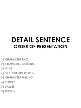 Preview of Detail Sentences