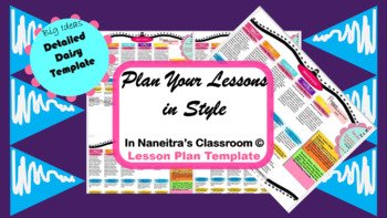 Preview of Detailed Daisy Lesson Plan Template from In Naneitra's Classroom