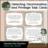 Detecting Discrimination and Privilege Task Cards | Teach 