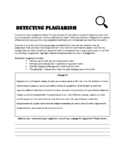 Detecting Plagiarism Assignment