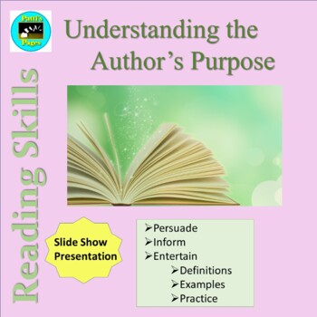 Preview of Reading Skills: Understanding Author's Purpose Introduction Distance Learning