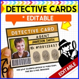 Detective Card Badge Editable Template Great for Detective