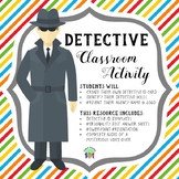 Detective Classroom Activity with Mysterious VoiceOver