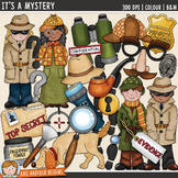 Detective & Spy Clip Art: It's A Mystery (Kate Hadfield Designs)