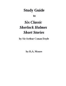 Preview of "Detective Fiction": Six Sherlock Holmes Short Stories by Sir Arthur Conan Doyle