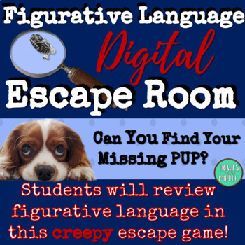 Preview of Detective Figurative Language & Poetic Devices - Digital Escape Room - Engaging