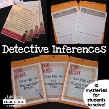 Preview of Detective Inferences | Drawing Conclusions and Inferences | Print and Digital