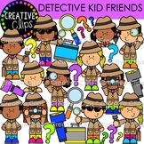 Detective Kid Friends Clipart {Detective Clipart}