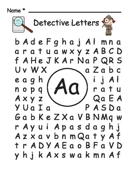 letter detective teaching resources teachers pay teachers