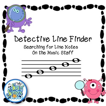 Preview of Detective Line Finder-Identify Line Notes on Music Staff