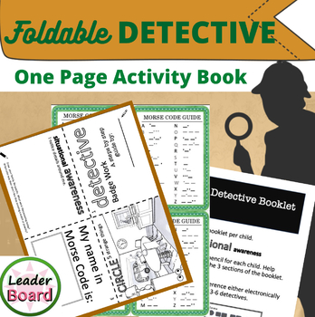 Preview of Detective: Morse Code & Situational Awareness Foldable One Page Book