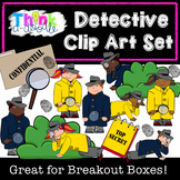 Detective Mystery Clip Art Set