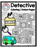 Detective / Mystery Coloring / Dauber Page Booklet: Questi