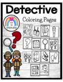 Detective / Mystery Coloring Pages Booklet: Magnifying Gla