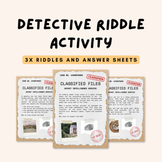 Detective Riddle Activity