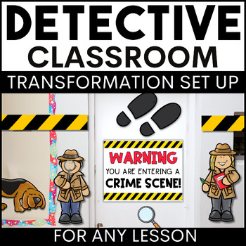 Preview of Detective Room Transformation - Mystery Crime Scene Investigation