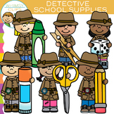 School Supplies Detective Clip Art