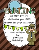 Detective Themed Buntings- Customize Your Own Banner!