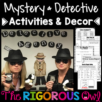 Preview of Detective and Mystery Activities, Decor and MORE