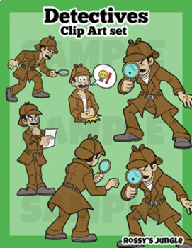 Preview of Detectives Clip Art Set