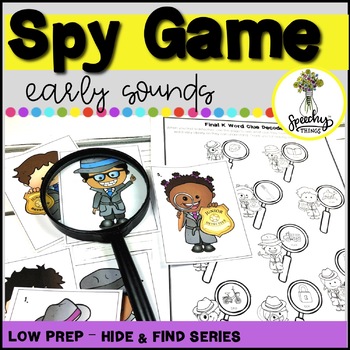 Spy Game - Early Sounds - Low Prep Articulation Activities for Preschoolers