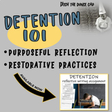 Preview of Detention, Citation, Suspension, Consequence reflective writing assignment
