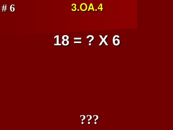 Preview of Determine Unknown Whole Number Problems 3.OA.4 Fill In Blank Assessment