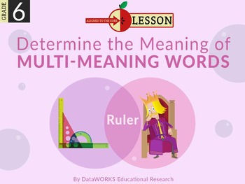 Preview of Determine the Meaning of Multiple-meaning Words