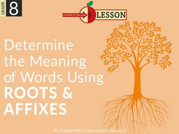 Preview of Determine the Meaning of Words using Roots and Affixes