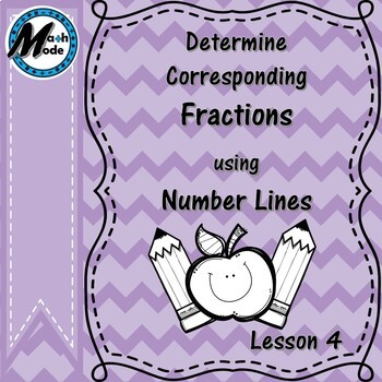 Preview of Determining Corresponding Fractions using Number Lines