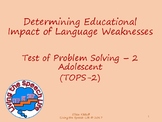 Determining Educational Impact of Test of Problem Solving-
