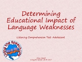 Determining Educational Impact of the Listening Comprehens