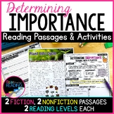 Determining Importance Reading Comprehension Passages, Gra