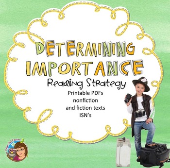Preview of Determining Importance Reading Comprehension Strategy PPt +PDFs + Interactives
