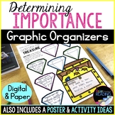 Determining Importance Reading Graphic Organizers, Poster,