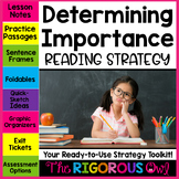 Determining Importance Reading Strategy Lesson and Practice