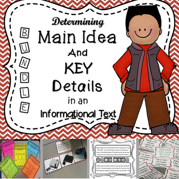 Preview of Determining Main Idea & Key Supporting Details in an Informational Text (BUNDLE)