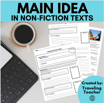 Preview of Determining Main Idea in Non-Fiction Texts - ELA Test Prep, Reading Passages